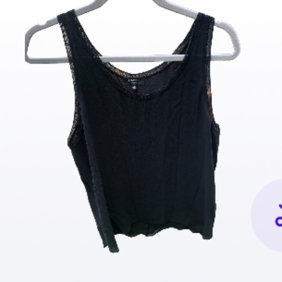 100% Silk Aritzia Babaton Black  Sleeveless lined Blouse - Picture 4 of 10